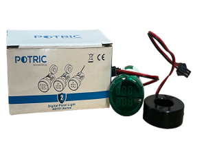 VOYANT DE COURANT NUMERIQUE A+V VERT ROND