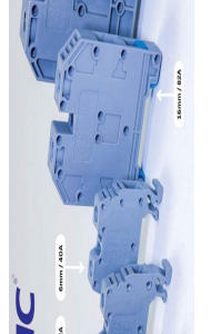 BORNE SUR RAIL BOTRIC 2,5A-4A-6A-10A-16A-25A-35A-50A-70A-95A-120A