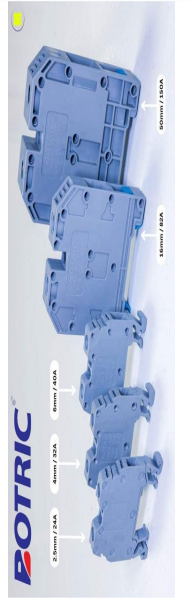 BORNE SUR RAIL BOTRIC 2,5A-4A-6A-10A-16A-25A-35A-50A-70A-95A-120A