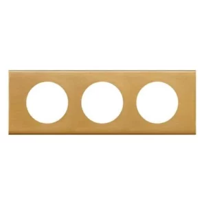 Céliane Plaque Matières triple Bronze doré