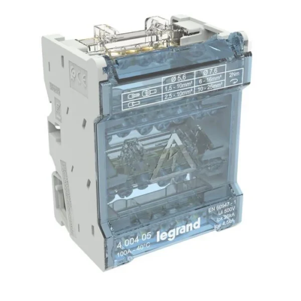Répartiteur tétrapolaire modulaire 100A