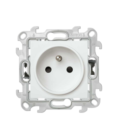Prise 2P+T 16 A 250 V connexion rapide blanc Simon 24 Harmonie