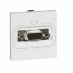Prise VGA HD à visser LEGRAND MOSAIC 2M blanc 078757
