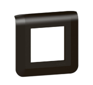 Plaque de finition 2 modules LEGRAND Mosaic noir mat 079042L