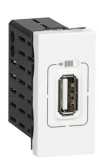 Prise chargeur 1xUSB Type-A LEGRAND Mosaic 1M Blanc 077591