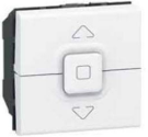 Interrupteur volets roulants LEGRAND Mosaic Blanc 077026