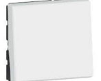 Interrupteur poussoir LEGRAND Mosaic 2M blanc 078040L