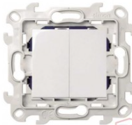 Double interrupteur 10 AX 250 V