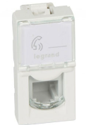 Prise RJ11 4 contacts LEGRAND Mosaic 1M Blanc 078730
