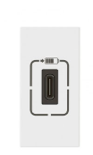Prise chargeur 1xUSB Type-C LEGRAND Mosaic 1M Blanc 077591