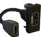 Prise HDMI V2.0 LEGRAND Mosaic 1M noir 079478L