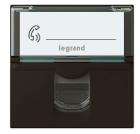 Prise CAT6 FTP 2M Moasic Lagrand noir mat 079165L