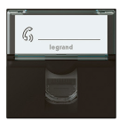 Prise RJ45 CAT6A STP à blindage métal Mosaic Legrand 2M noir mat 079176L