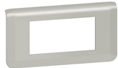 Plaque Mosaic Legrand 4M hor Alu 079314L