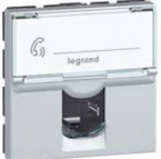 Prise CAT6 UTP 1M Alu Mosaic Legrand 079261