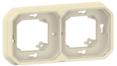 Support encastré 2 postes Legrand Plexo sable 069853L