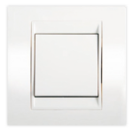 INGELEC ALYANS PLAQUE SIMPLE 1 POSTE PRIMA BLANC P2241B
