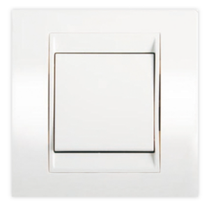 INGELEC ALYANS PLAQUE SIMPLE 1 POSTE PRIMA BLANC P2241B
